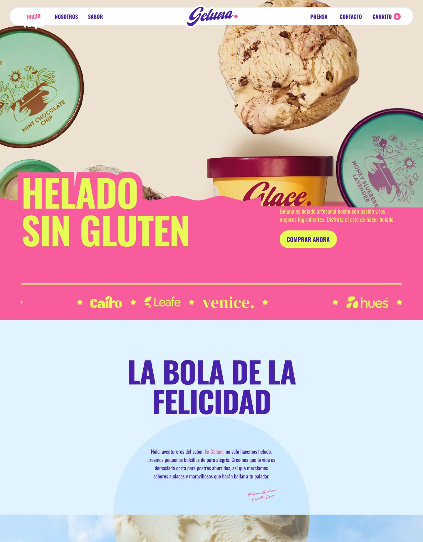 Plantilla de página web para tienda restaurante
